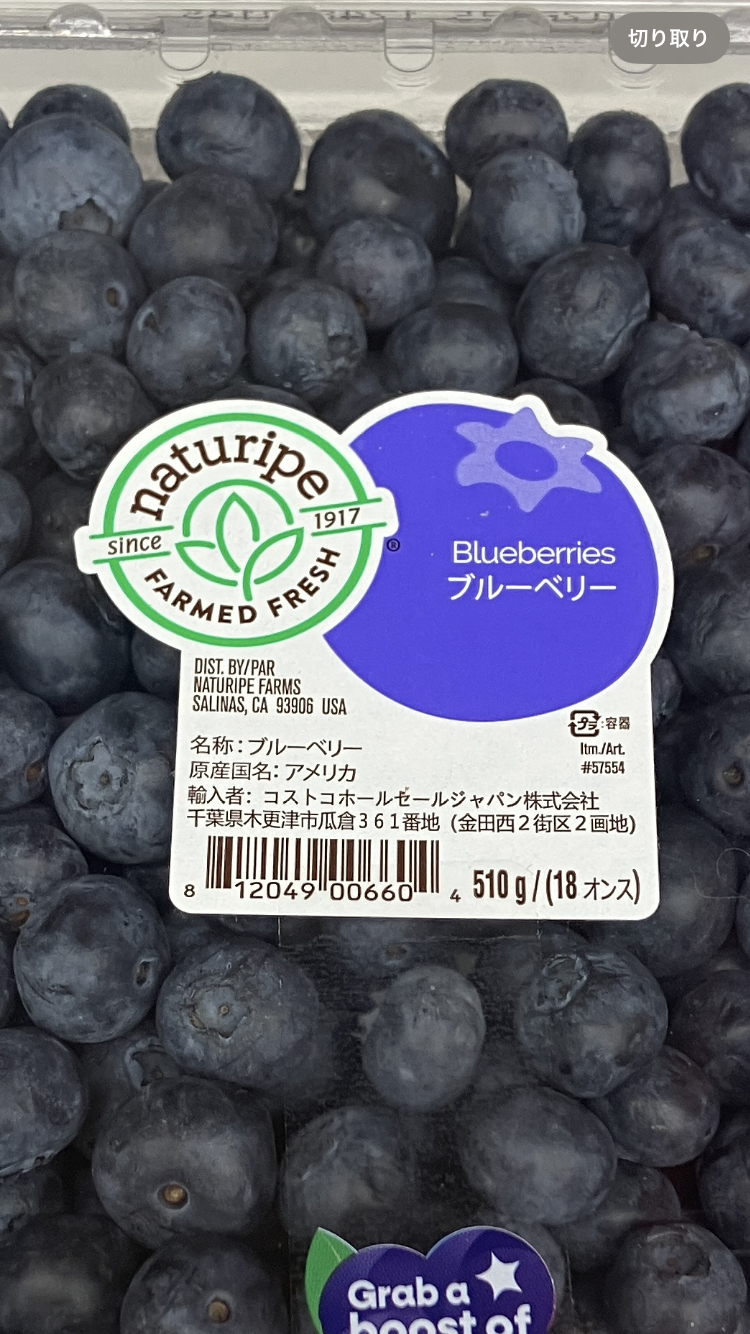 【冷蔵商品】生 ブルーベリー 510g アメリカ産 naturipe farm