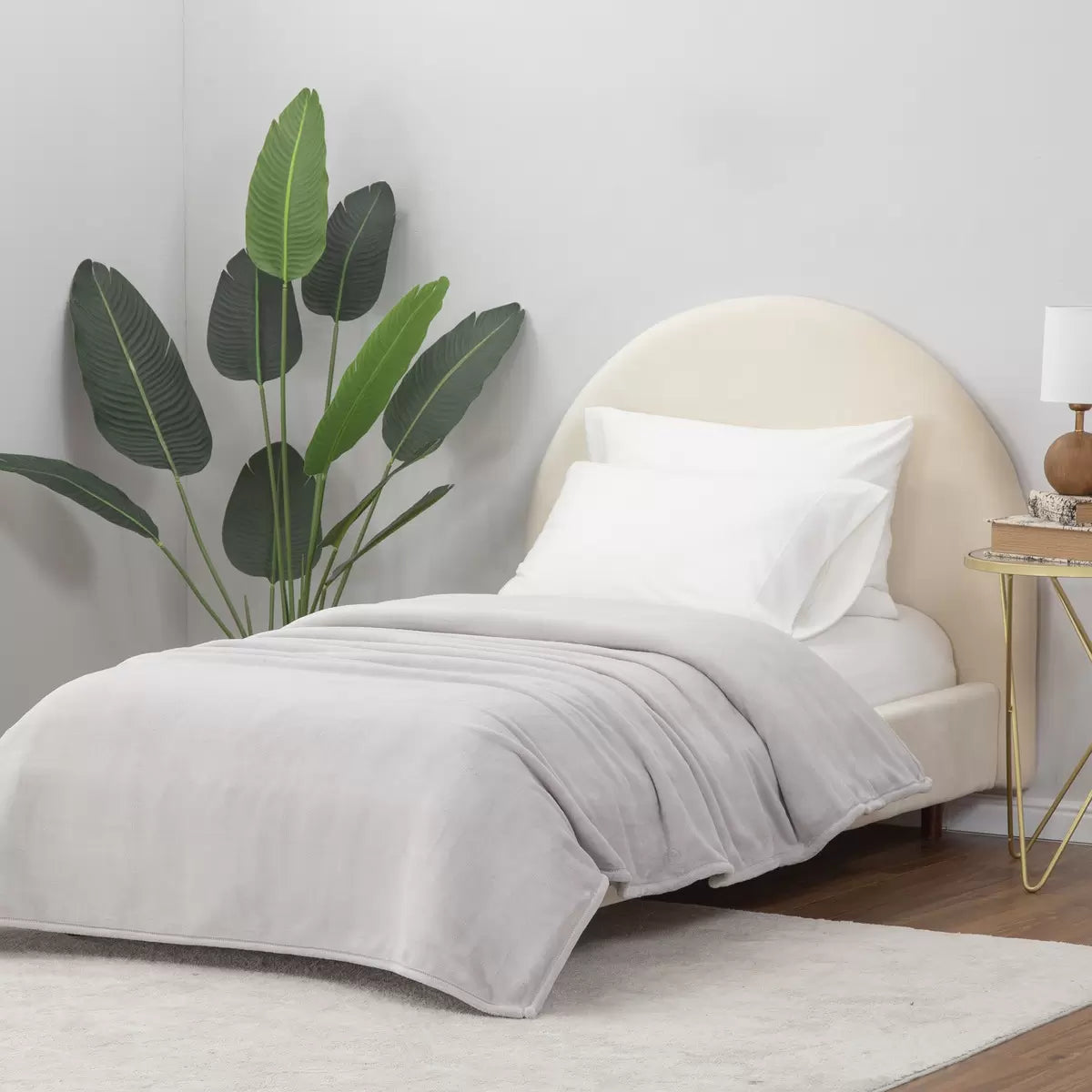 LuxeLoft リュクスロフト ブランケット シングルサイズ 150 cmx200 cm カラー ストーン