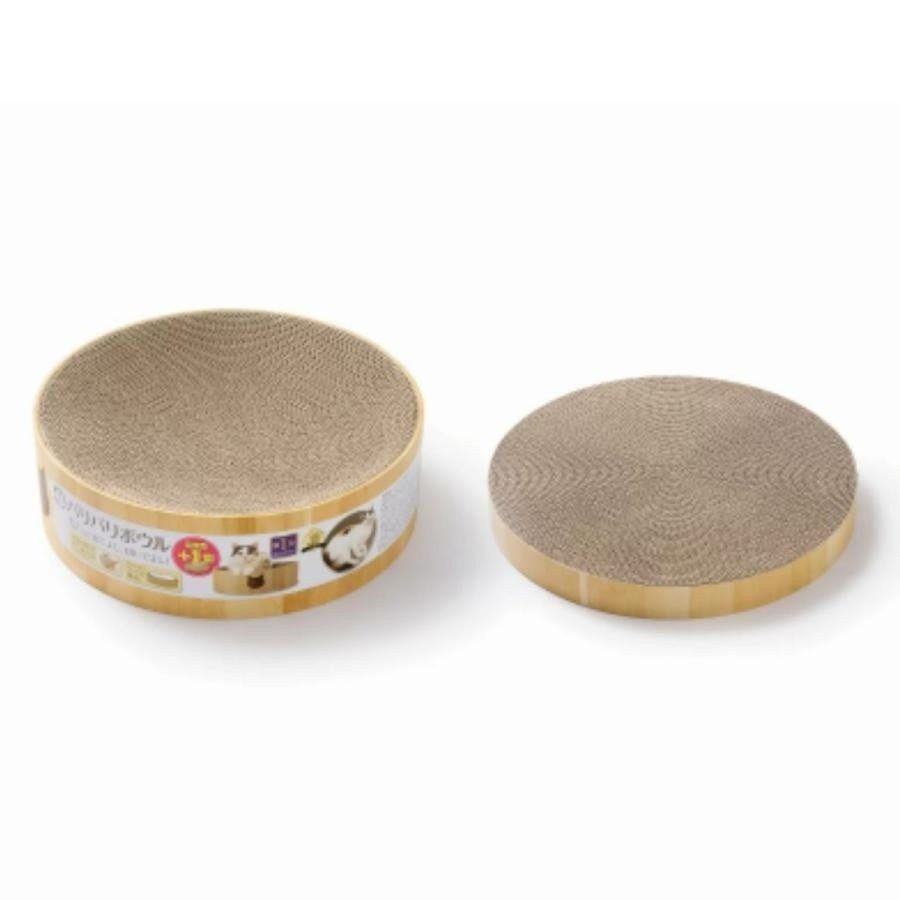 《ペット用品》猫壱 バリバリボウル 本体 & 交換用 1個付き 猫用 爪とぎ ベッド コストコ限定セット