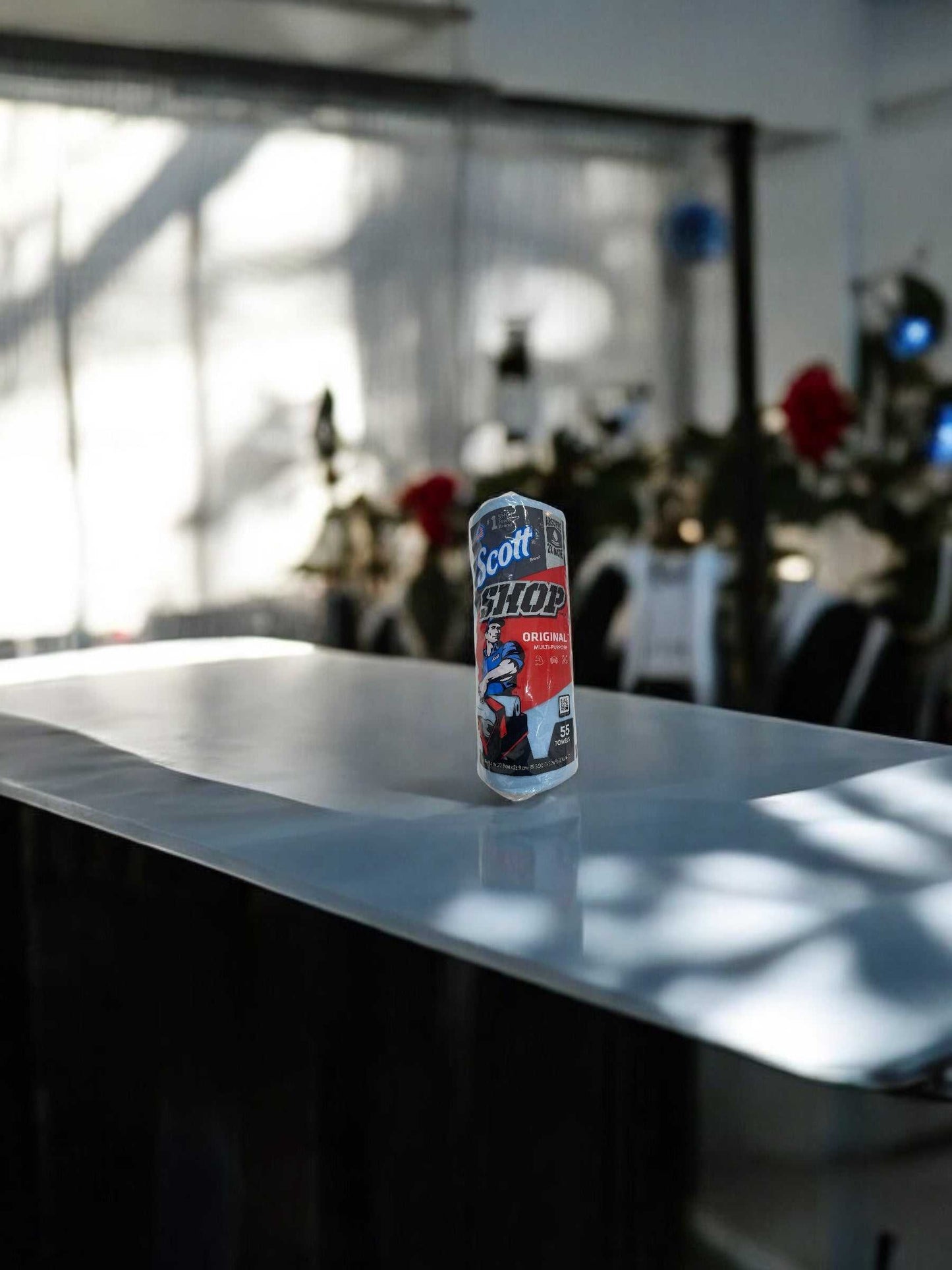 スコット ショップタオル ブルー 55枚 カー用品 掃除用品 /SCOTT SHOP TOWEL