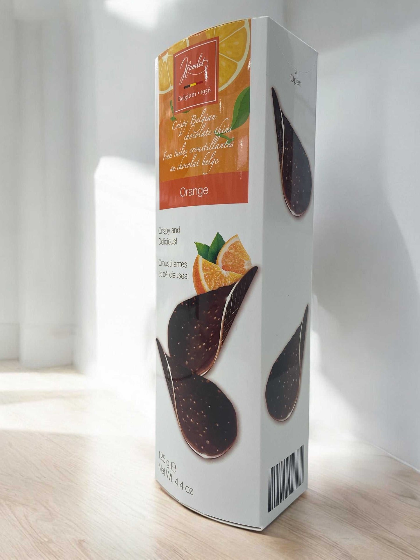ハムレット チョコ クリスピー ダーク オレンジ 36枚入り 125g / Hamlet ベルギー産