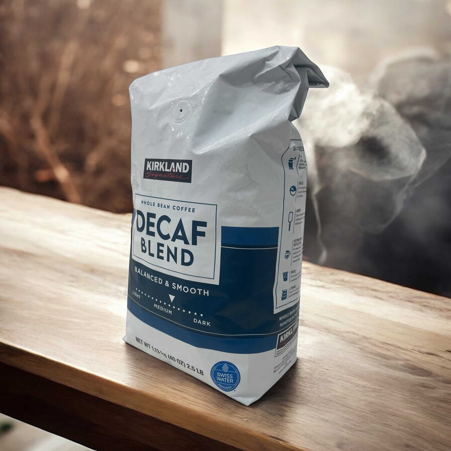 KS デカフェ DECAF ブレンド(豆) 1130g 【カフェインレス】/ カークランドシグネチャー