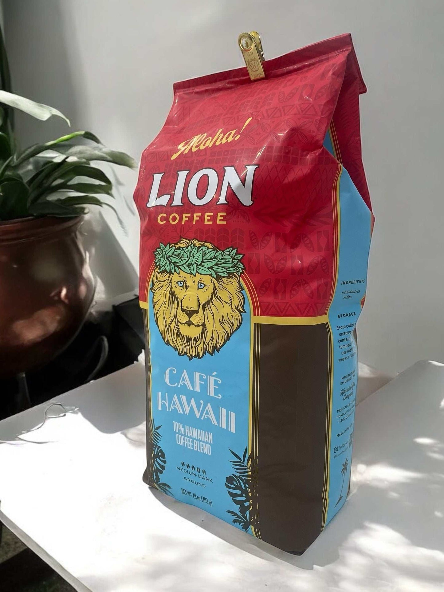 ライオンコーヒー カフェ ハワイ 793g コーヒー粉(粉) ALOHA LION COFFEE
