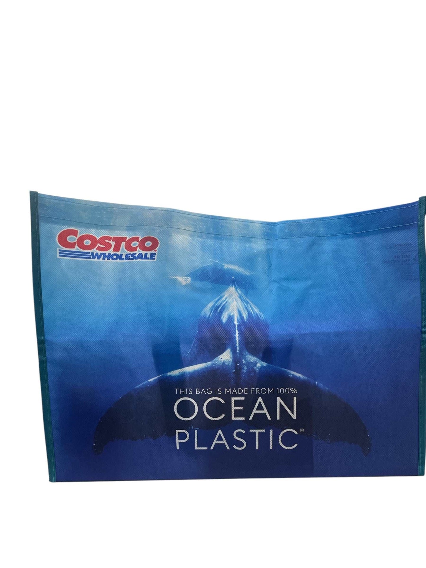 COSTCO コストコ ショッピングバッグ エコバッグ OCEAN PLASTIC ブルー