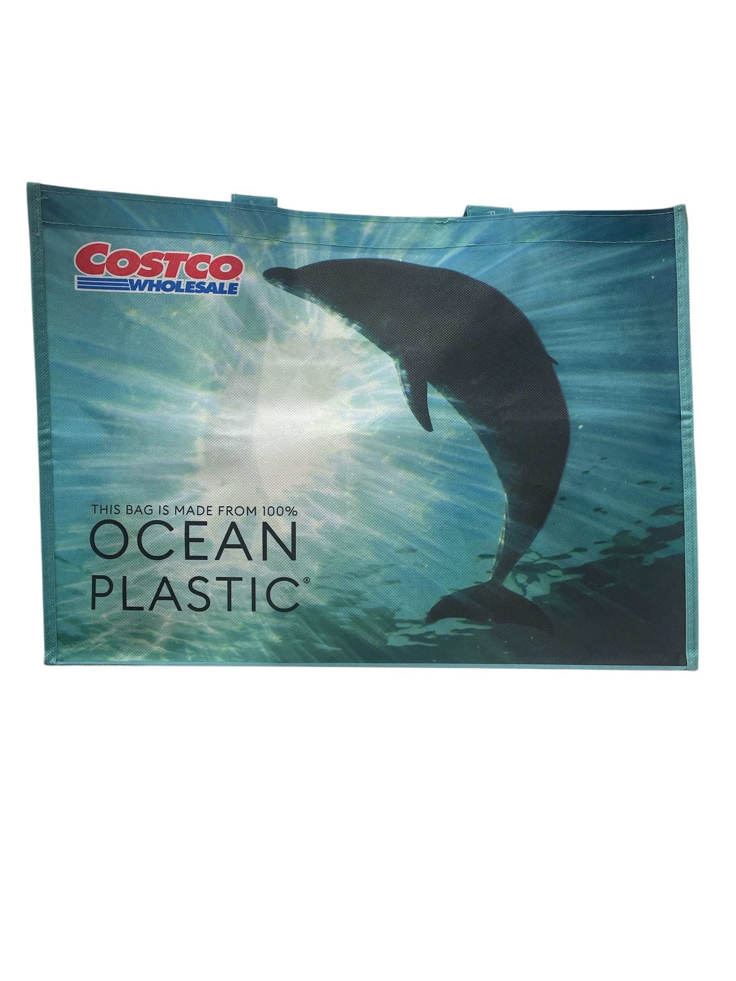 COSTCO コストコ ショッピングバッグ エコバッグ OCEAN PLASTIC グリーン