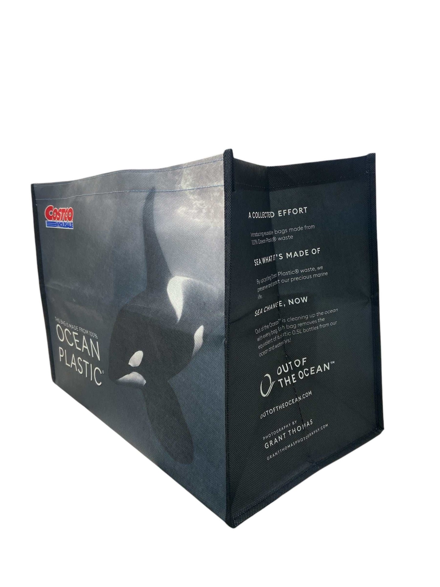 COSTCO コストコ ショッピングバック エコバッグ OCEAN PLASTIC ブラック