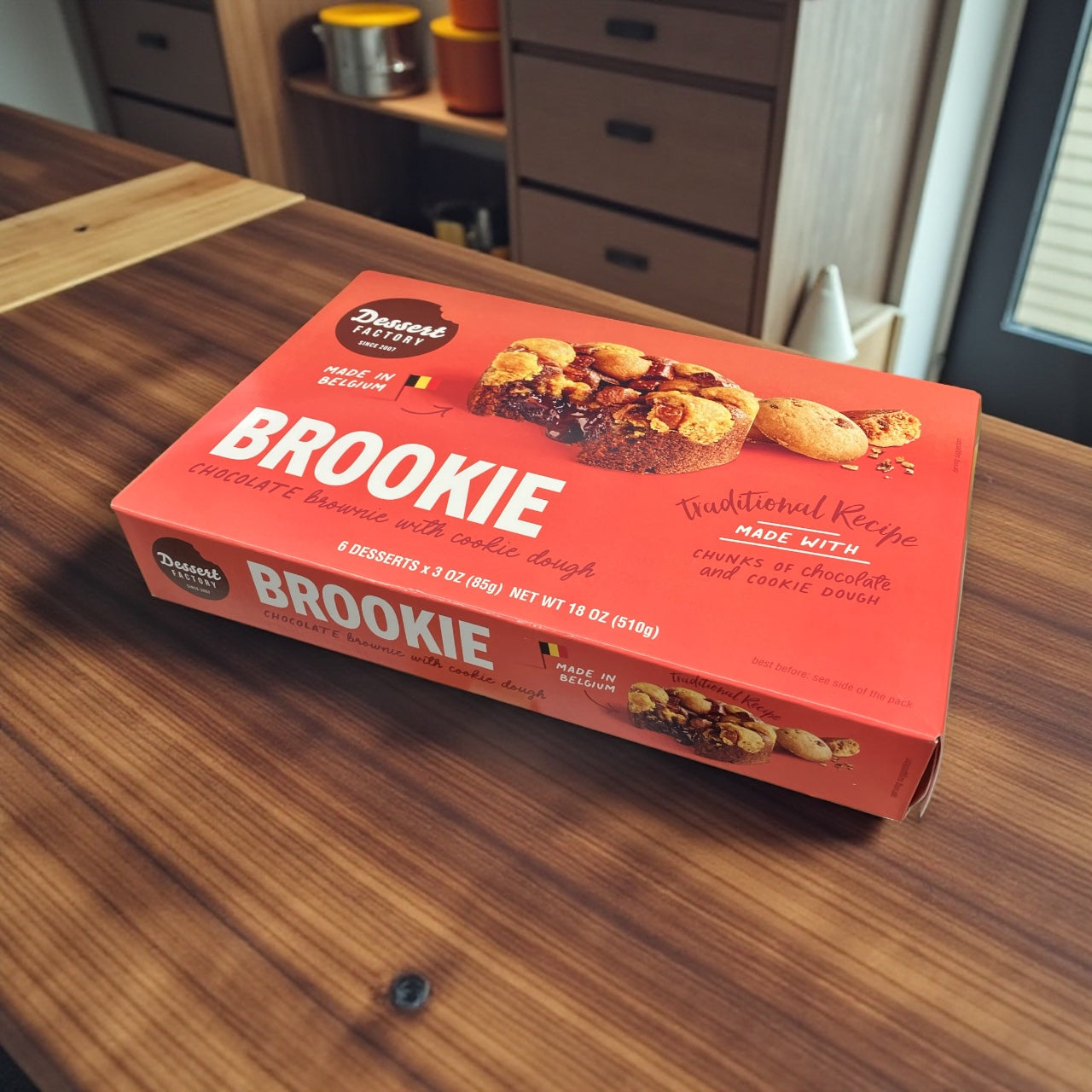 【冷蔵商品】デザートファクトリー ブルッキー ブラウニーxクッキー 85g x6 Delici