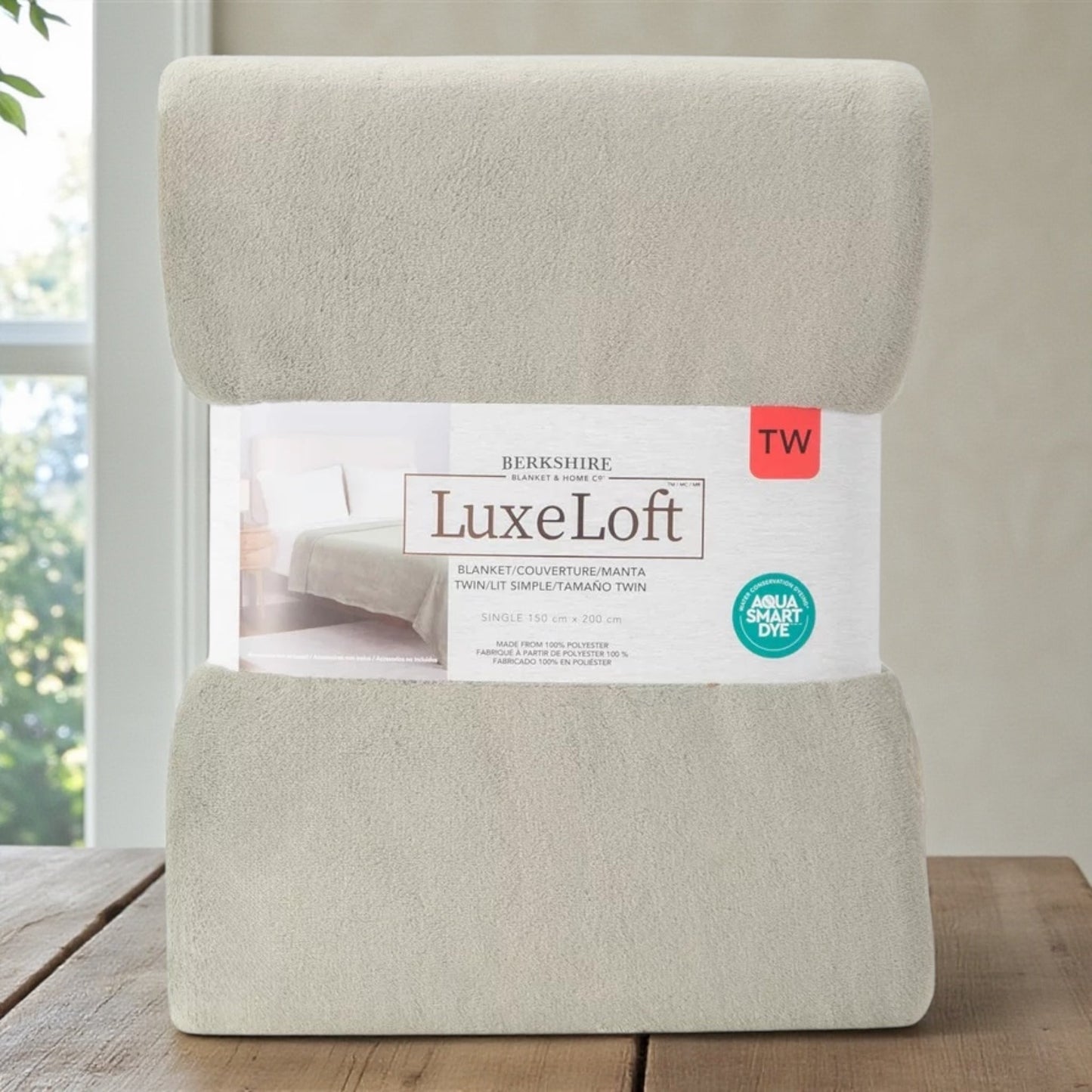 LuxeLoft リュクスロフト ブランケット シングルサイズ 150 cmx200 cm カラー ファームハウスセージ