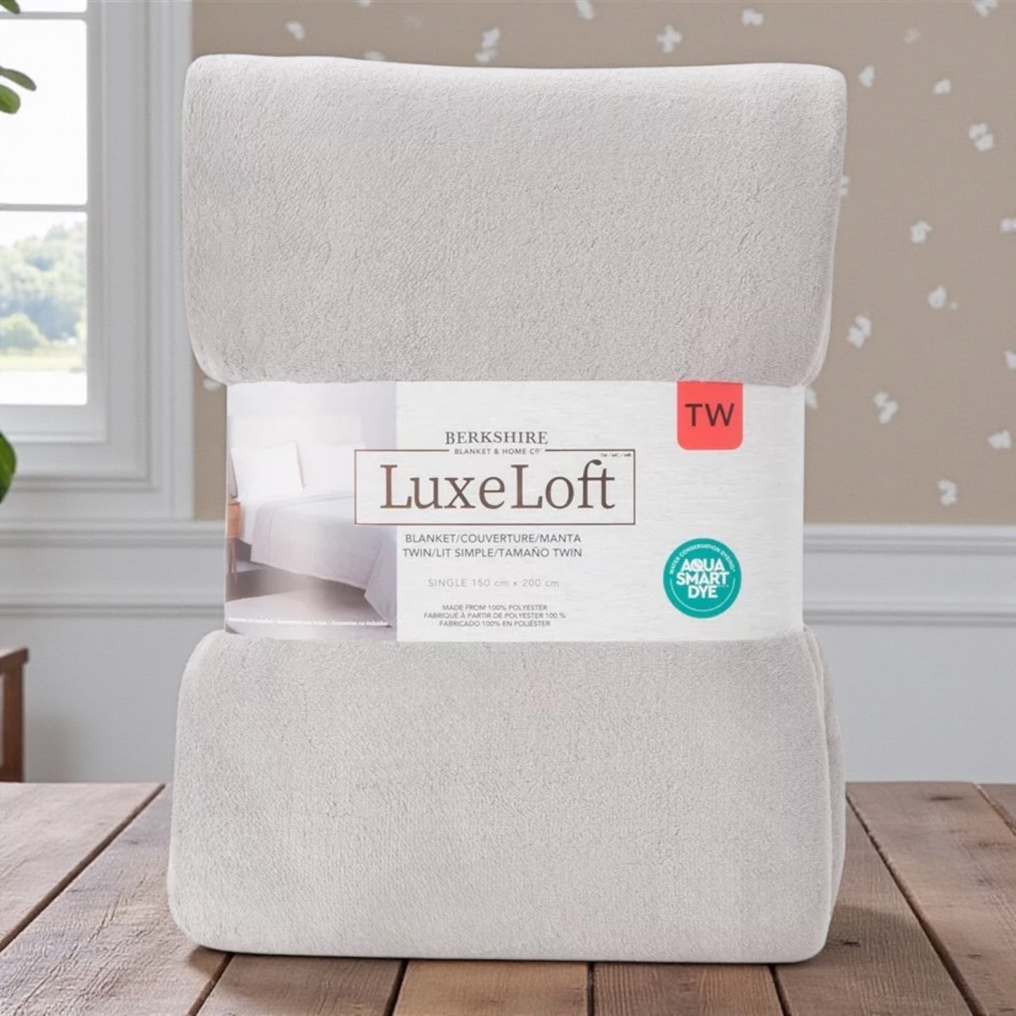 LuxeLoft リュクスロフト ブランケット シングルサイズ 150 cmx200 cm カラー スパニッシュグレー