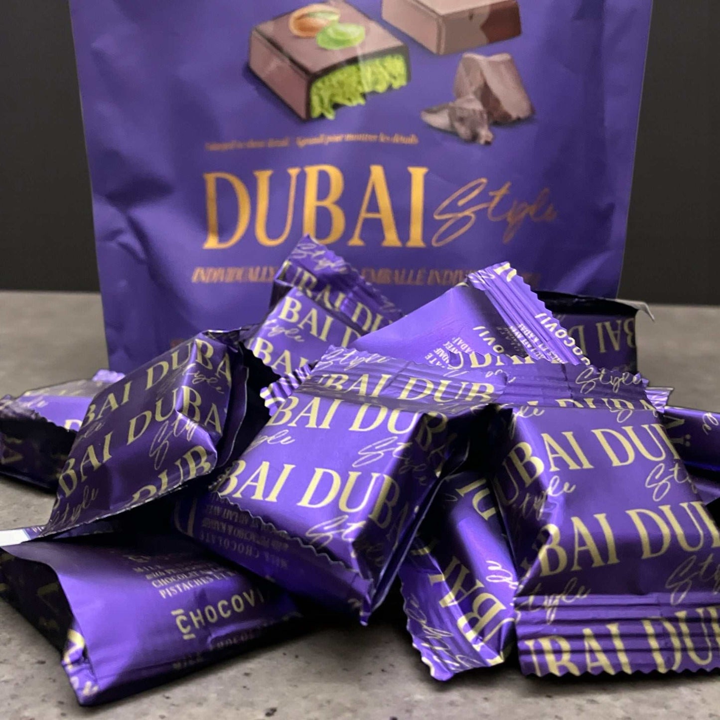 《期間限定 特別商品》小分け販売 CHOCOVIA ドバイ ピスタチオ チョコ 5個入り【話題】