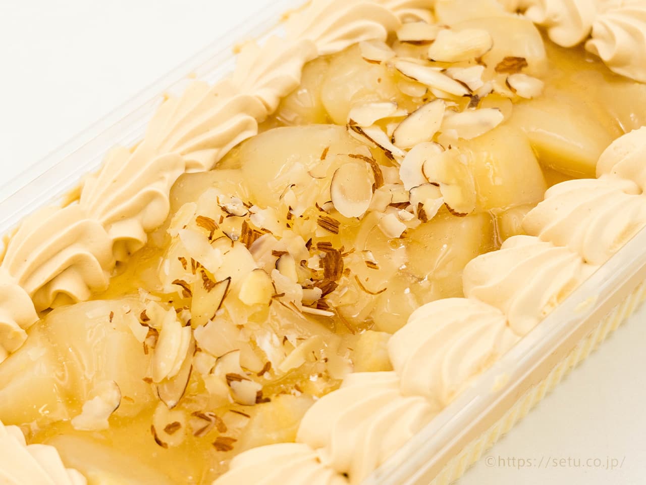 【ケーキ】キャラメル & 洋梨 の スコップケーキ 約30㎝ クォーターサイズ コストコベーカリー商品