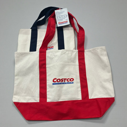 《期間限定》コストコ キャンパス トートバッグ  2つセット  大サイズ 赤 と 小サイズ 青