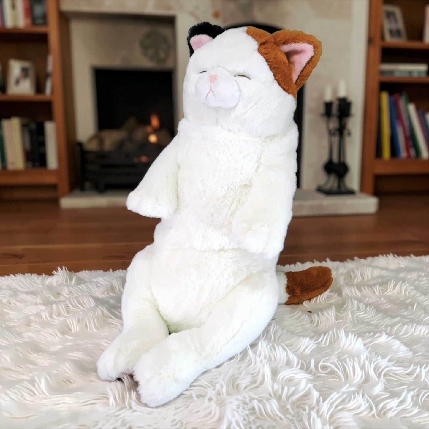 サンレモン ひざねこすやすや L サイズ  ぬいぐるみ  ねこ 猫    カラー  ミケ