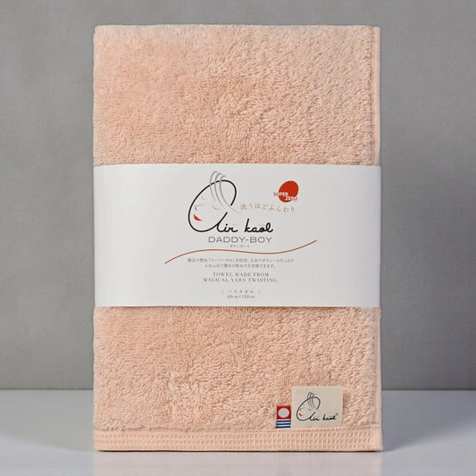 今治 エアーかおる バスタオル  ダディボーイ スーパーゼロ 60ｘ120 cm  air kaol  カラー  ライトピンク