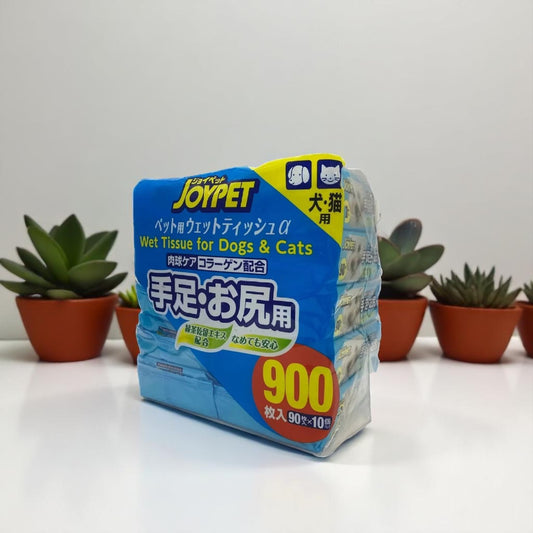 《ペット用品》ジョイペット  ウェット ティッシュα  90枚入り×10個パック /  JOY PET  ペット用品  犬猫用