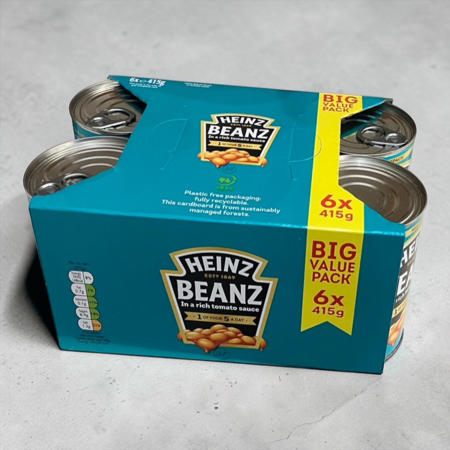 ハインツ  ベークド ビーンズ  415g × 6本セット   BAKED BEANZ  缶詰   HEINZ
