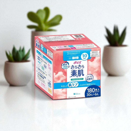 ポイズ さらさら素肌 パンティライナー  AG ＋ 無香料  30枚 x 6袋 10cc