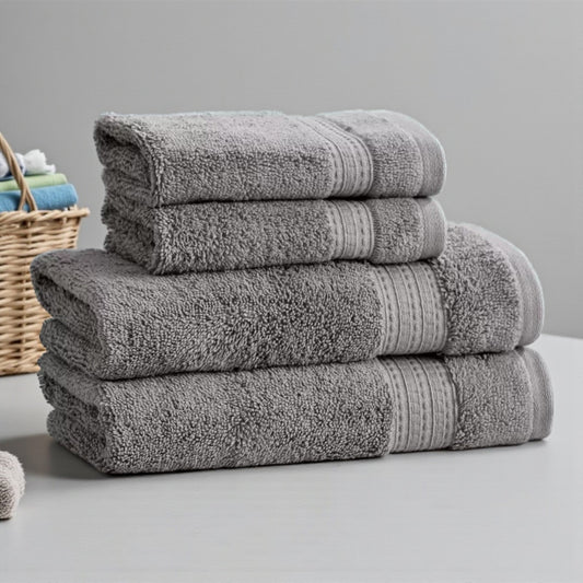 グランデュール ハンドタオル２枚   ウォッシュタオル 2枚 セット  Grandeur　カラー  ガンメタル