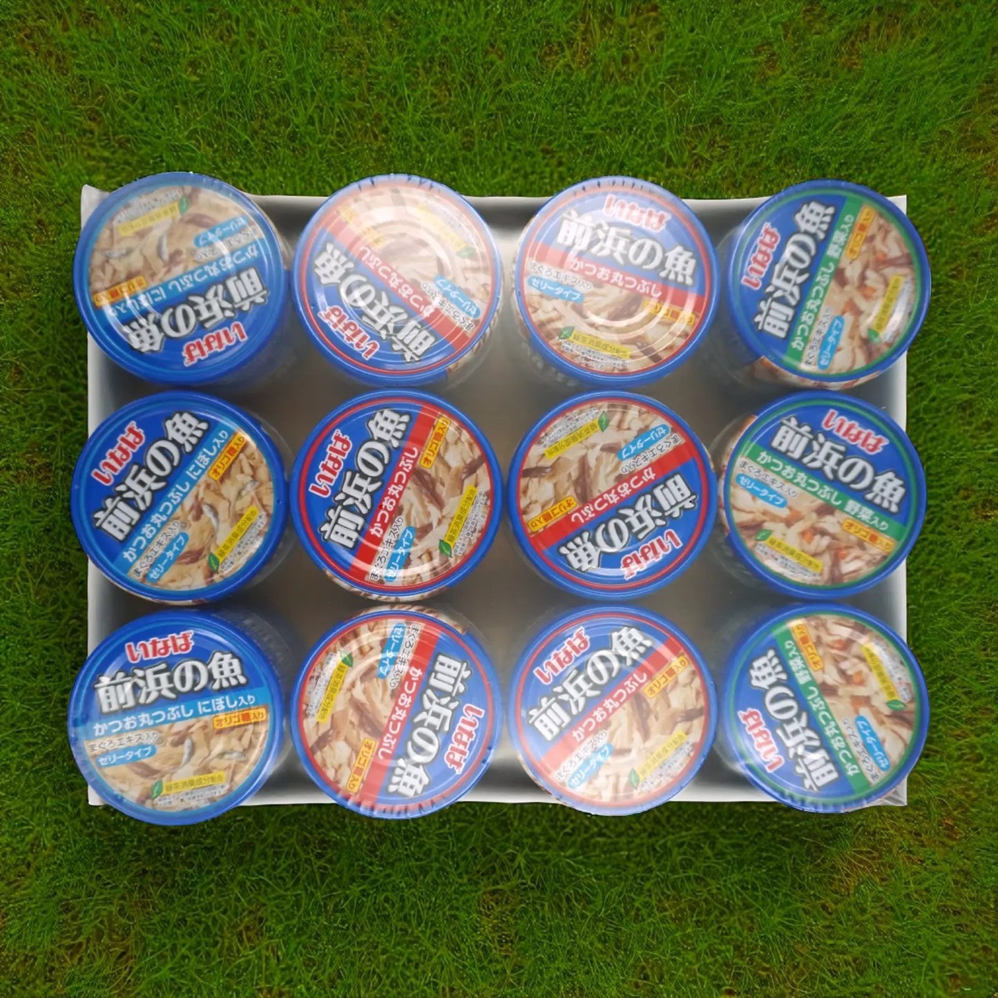 《ペットフード》いなば 前浜の魚 アソートパック かつお、かつお野菜、かつおにぼし 115g x 24