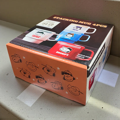 スヌーピー スタッキング マグ 4個セット  SNOOPY  マグカップ  レンジ 食洗器可