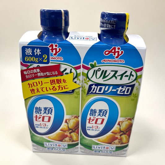 パルスイート カロリーゼロ 液体タイプ 600g × 2本 セット  味の素