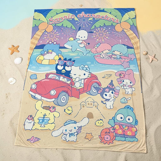 冷感 キャラクター ブランケット 140cm x 190cm  モリシタ MORISHITA デザイン サンリオ