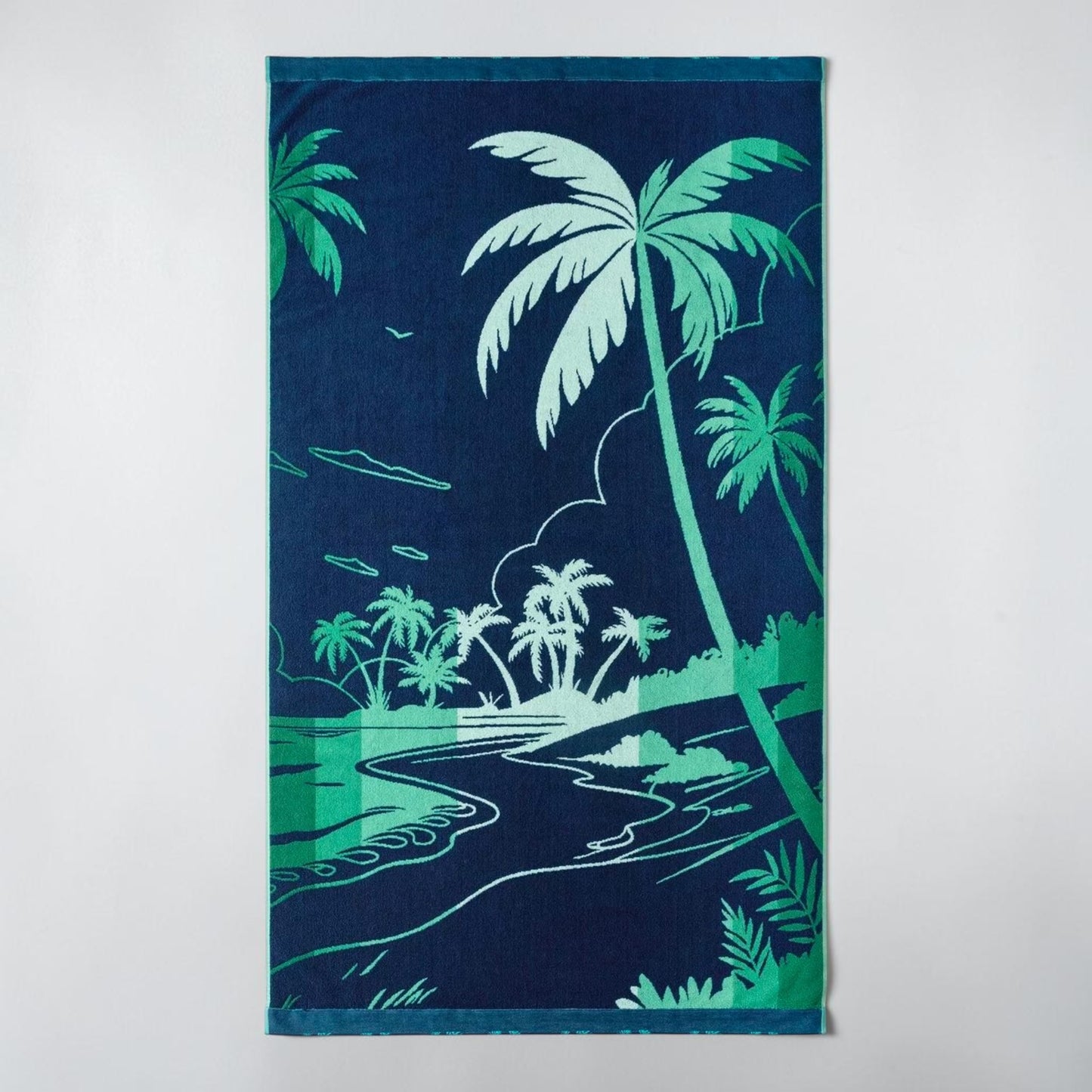 大判ビーチタオル 101cm x 182cm  WELSPUN  カラー  バケーションシーン