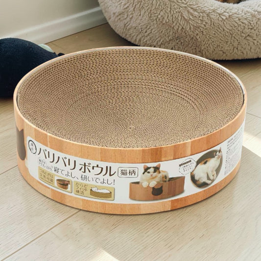 《ペット用品》猫壱  バリバリボウル 本体 & 交換用 1個付き  猫用 爪とぎ ベッド  コストコ限定セット