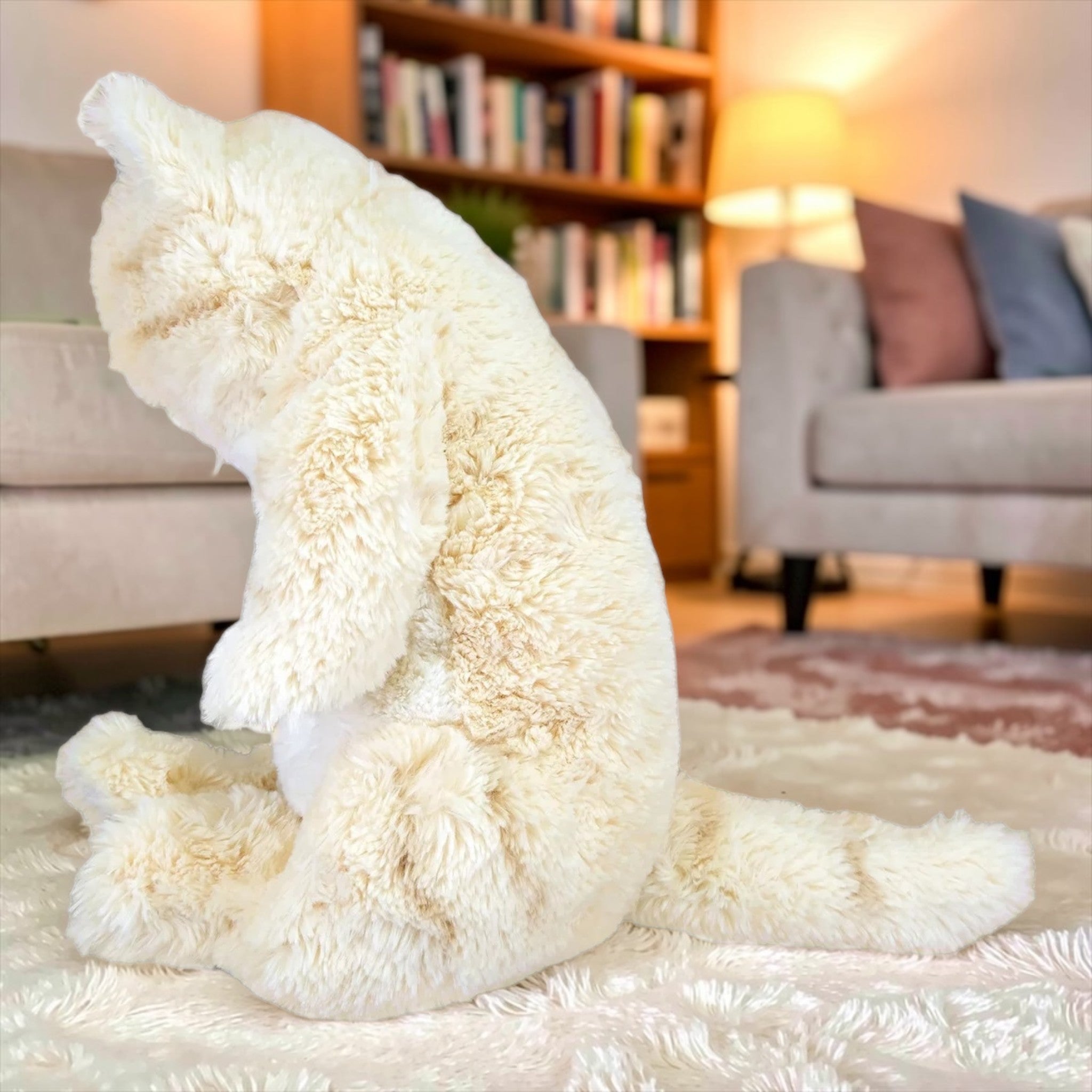 サンレモン ひざねこすやすや L サイズ ぬいぐるみ ねこ 猫 カラー