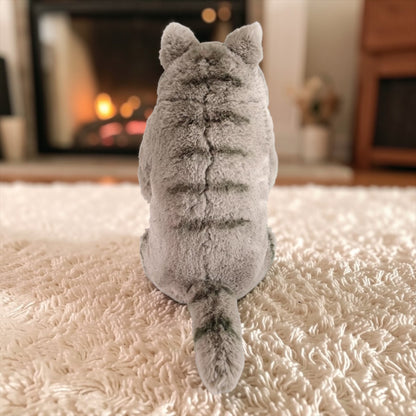 サンレモン ひざねこすやすや L サイズ  ぬいぐるみ  ねこ 猫    カラー  グレー