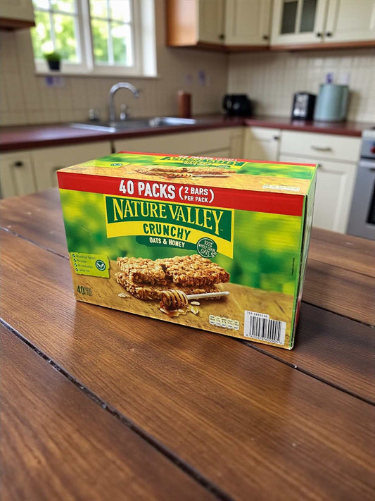 ネイチャーバレー   オーツ & ハニー  シリアルバー  2枚入り 42g × 40袋入り  1箱   スペイン産　シリアル クランチ / NATURE VALLEY 【売れています】