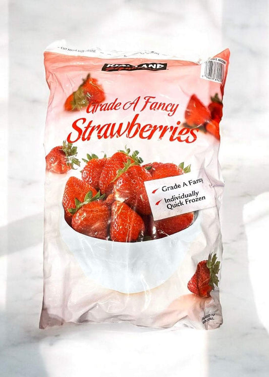 Frozen strawberries 2.72kg bag individually quick frozen for fresh flavor and nutrition