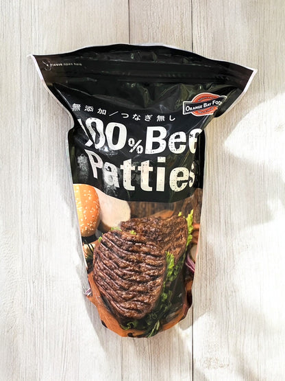 【冷凍商品】オレンジベイフーズ 100％ビーフパティ 18枚 2700g 未加熱品 BEEF PATTIES