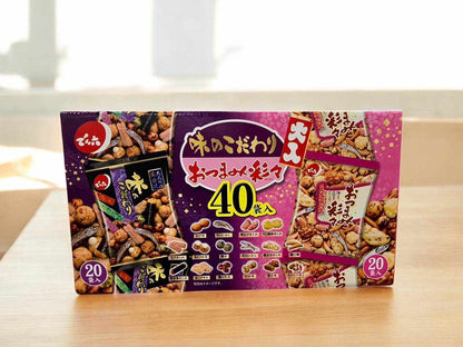 でん六 味のこだわり20袋 おつまみ彩々 20袋 合計40袋 