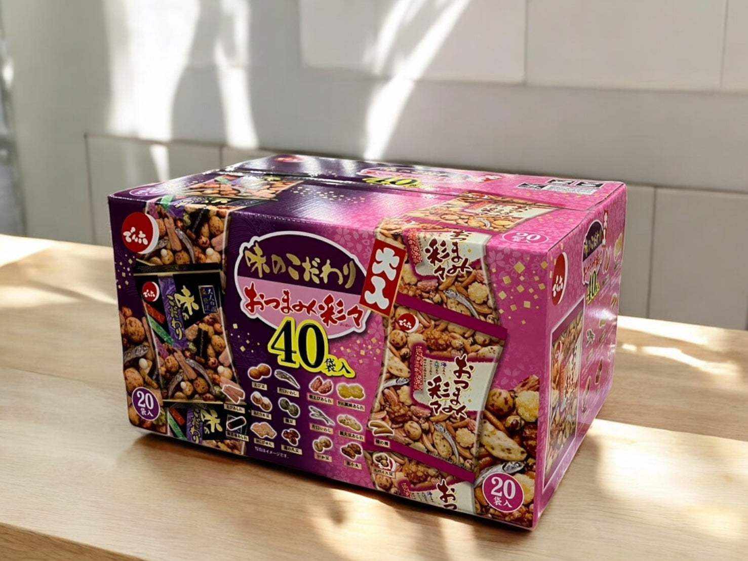 でん六 味のこだわり20袋 おつまみ彩々 20袋 合計40袋 