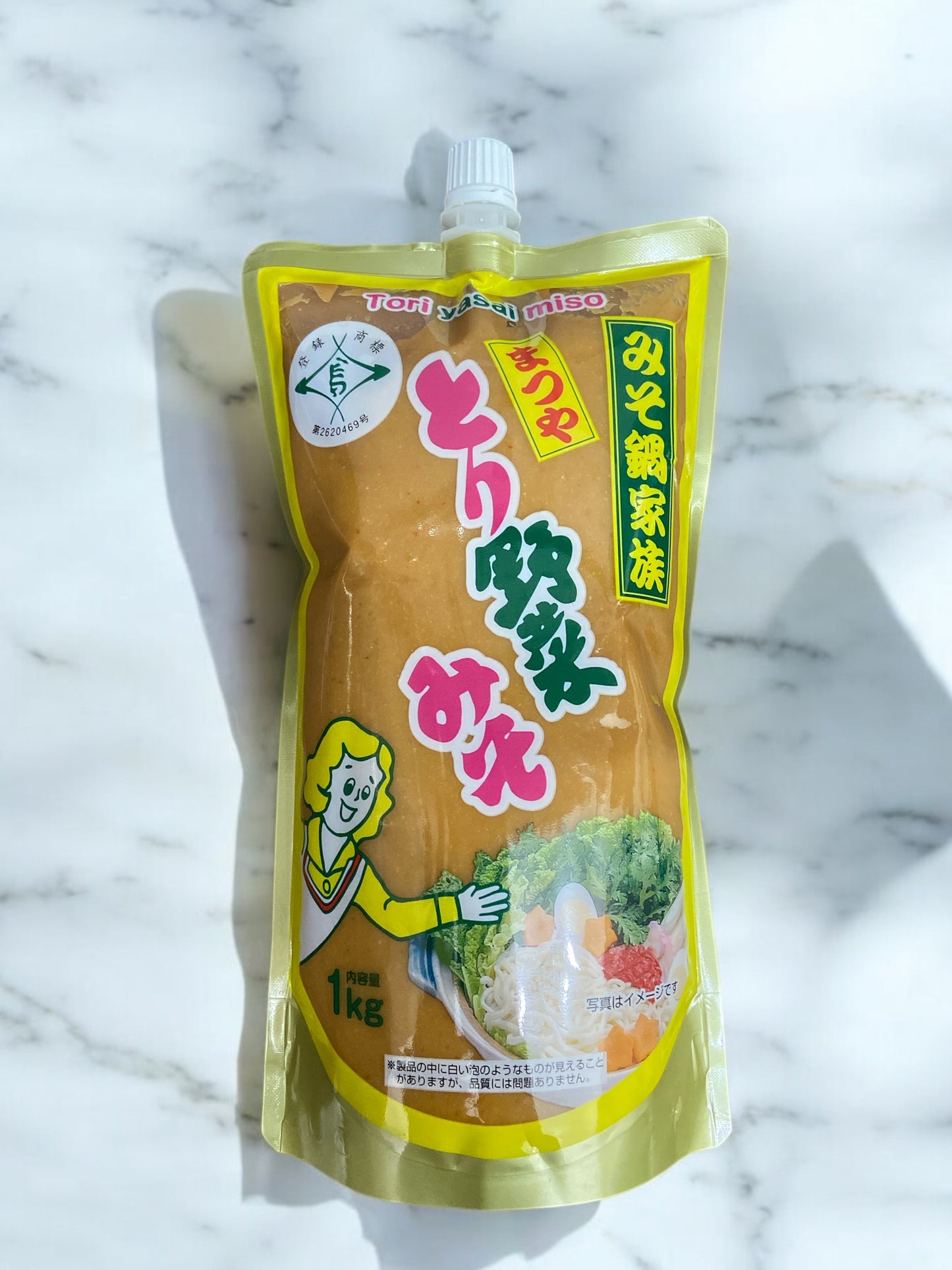 まつや　とり野菜みそ　1kg  みそ鍋家族　国内生産