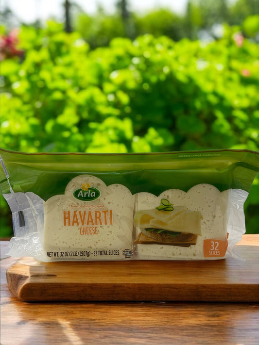 【冷蔵商品 チーズ】Arla アーラ  ハバティ スライス チーズ　907g　HAVARTI SLICE CHEESE　デンマーク産　【売れています】