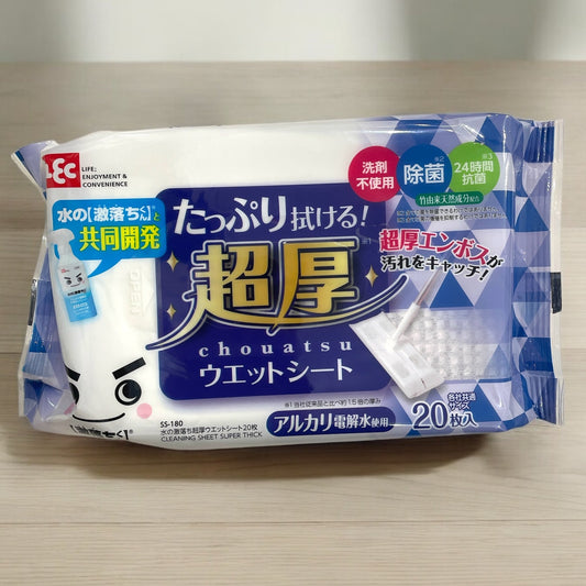 水の激落ちくん 超厚ウェットシート フローリング用 20枚入り　【お得】