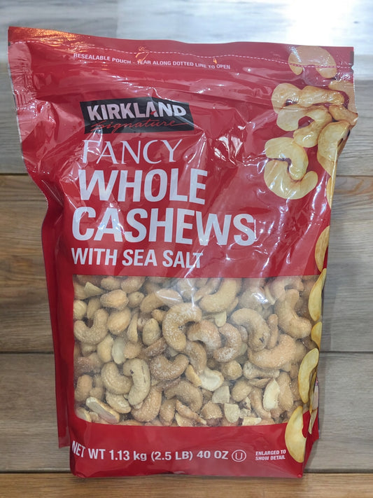 KS カシューナッツ シーソルト  FANCY WHOLE CASHEWS  1.13kg   /カークランドシグネチャー