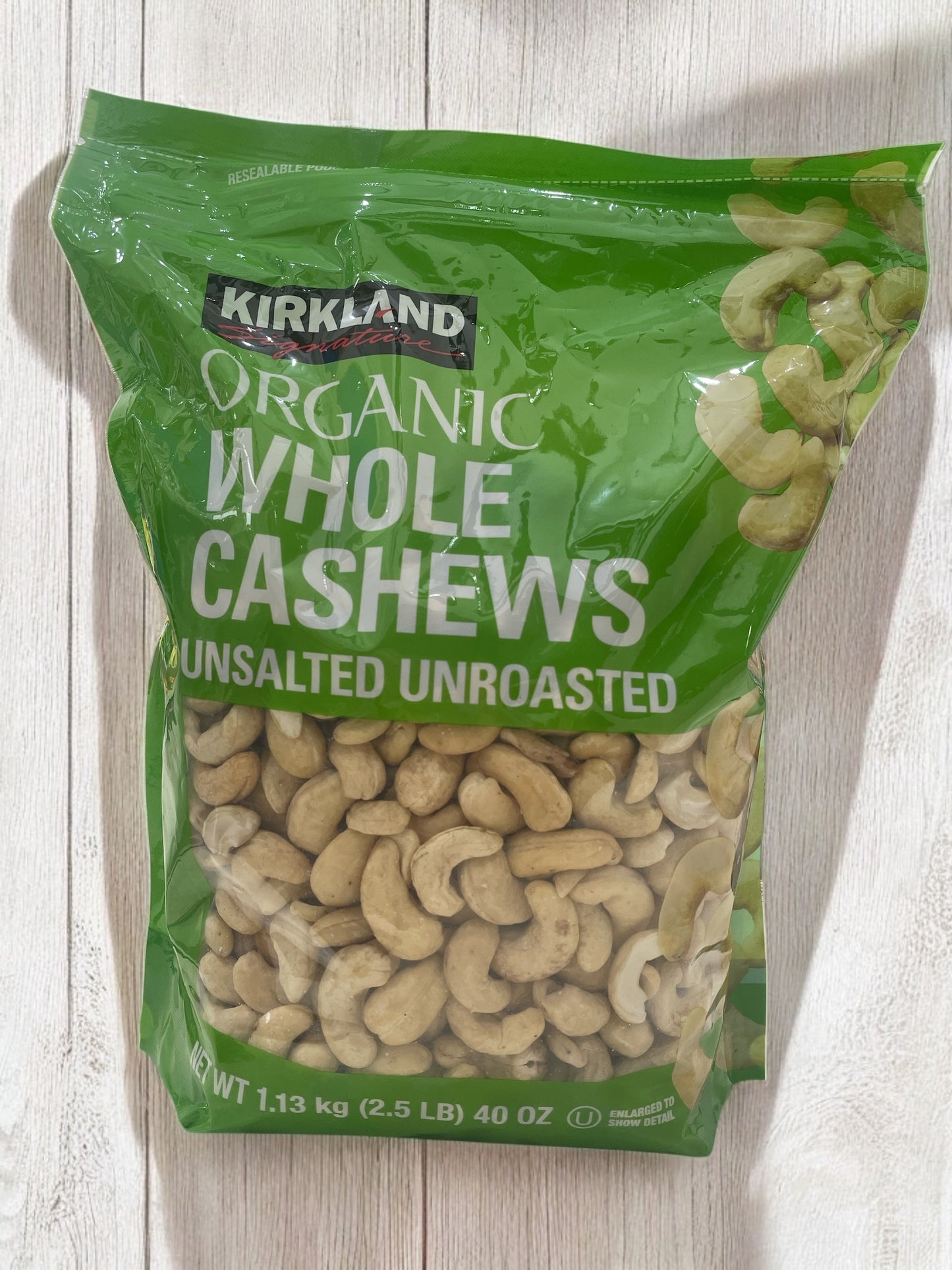 KSオーガニック 無塩 カシューナッツ　ORGANIC WHOLE CASHEWS    1.13kg   【オーガニック】 /カークランドシグネチャー