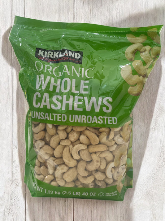 KSオーガニック 無塩 カシューナッツ　ORGANIC WHOLE CASHEWS    1.13kg   【オーガニック】 /カークランドシグネチャー