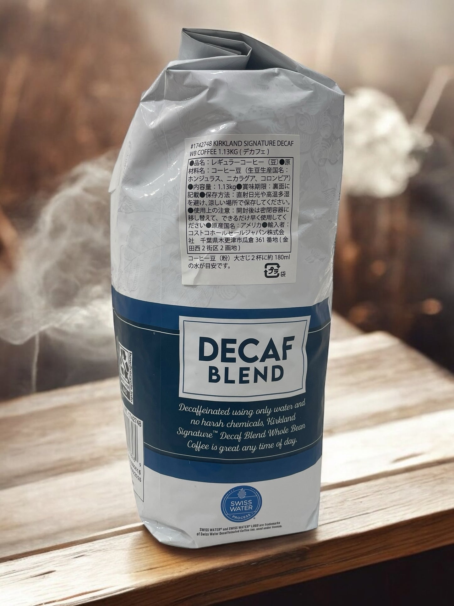 KS  デカフェ  DECAF ブレンド（豆） 1130g  【カフェインレス】/ カークランドシグネチャー