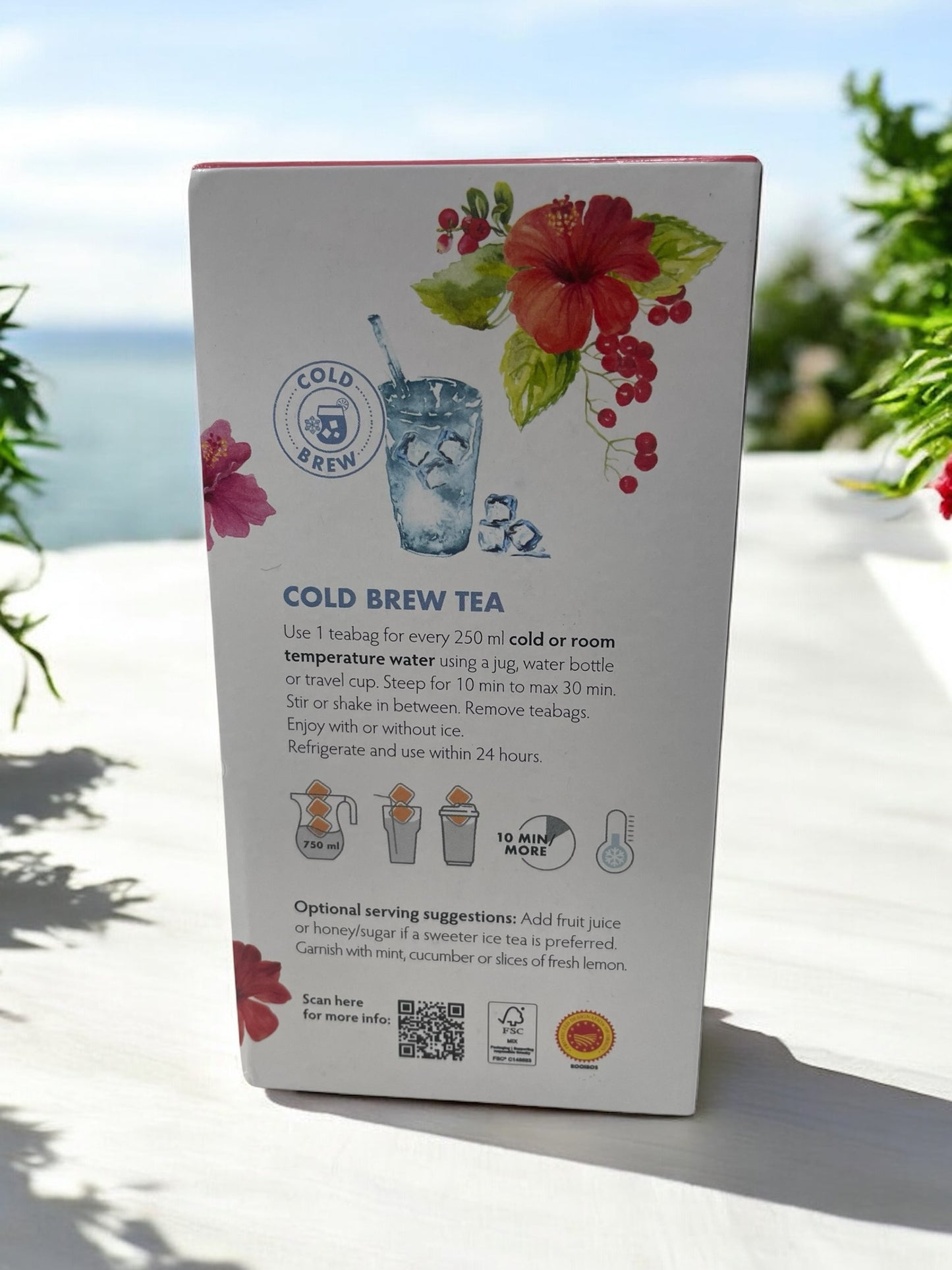 カルミエン コールドブリュー   クランベリー  ハイビスカス  ルイボスティー  40バッグ入り 水出し  COLD BREW  /  CARMIEN　南アフリカ産