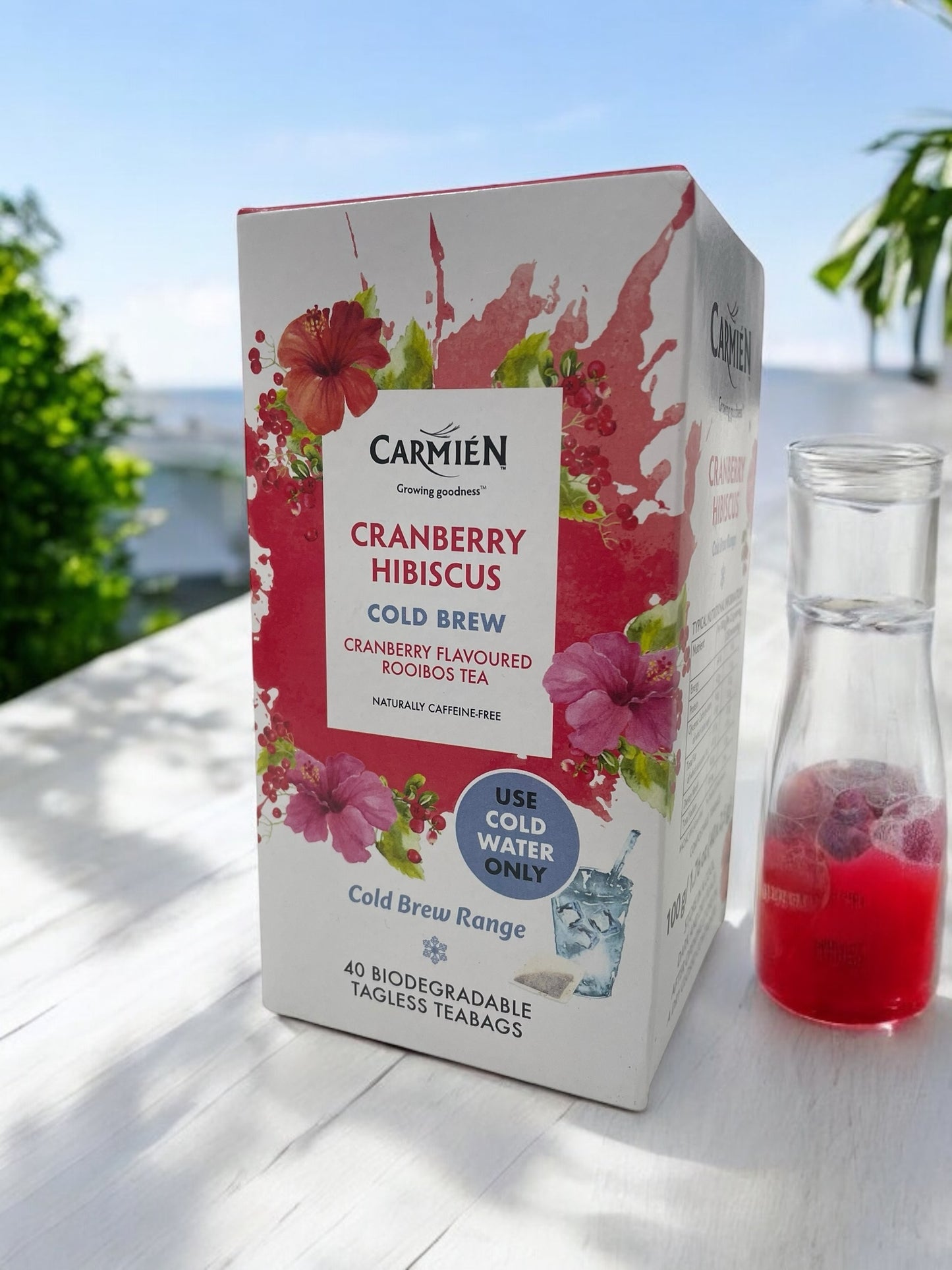 カルミエン コールドブリュー   クランベリー  ハイビスカス  ルイボスティー  40バッグ入り 水出し  COLD BREW  /  CARMIEN　南アフリカ産