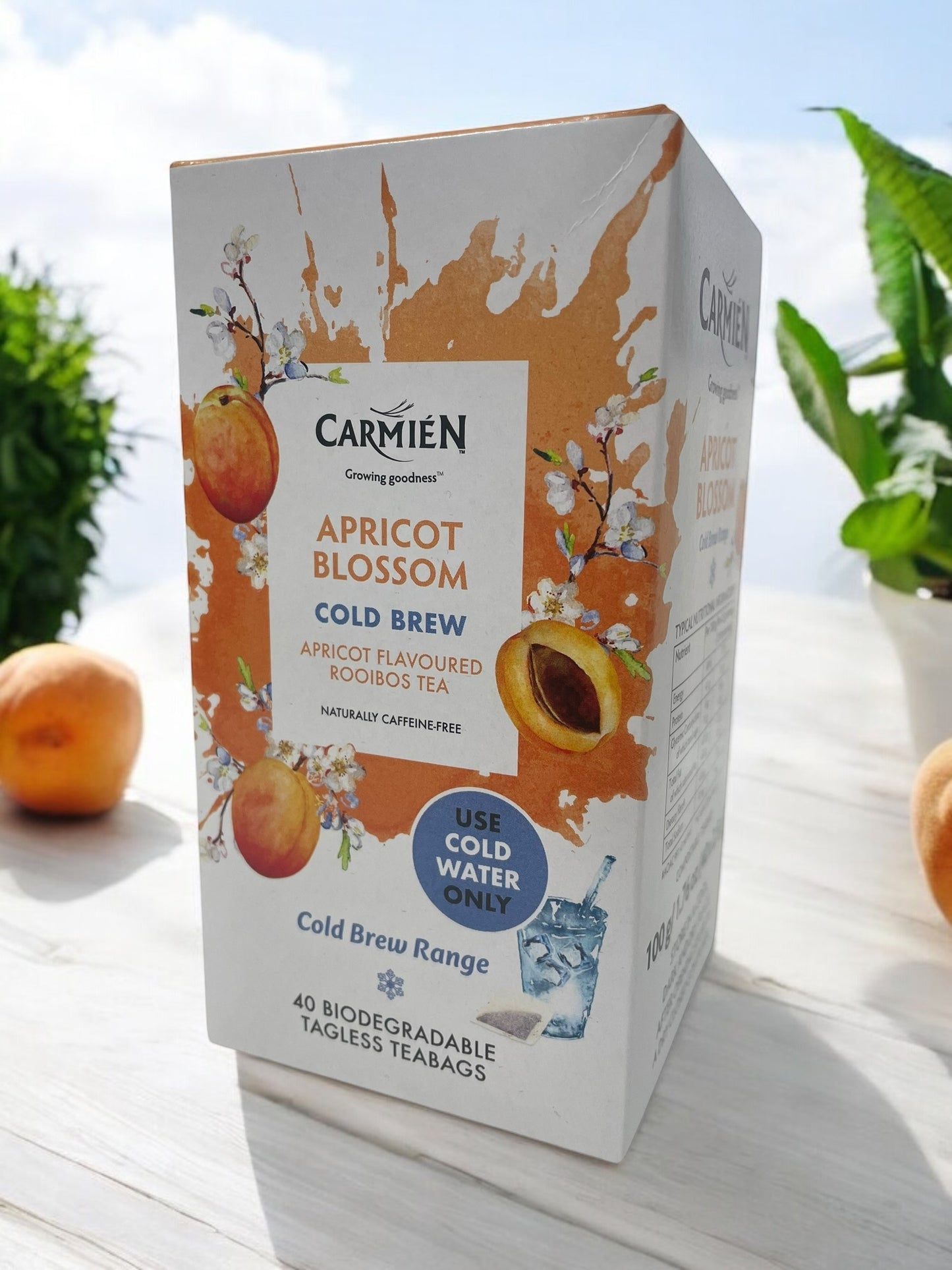 カルミエン コールドブリュー     アプリコット ブロッサム  ルイボスティー  40バッグ入り 水出し  COLD BREW  /  CARMIEN　南アフリカ産