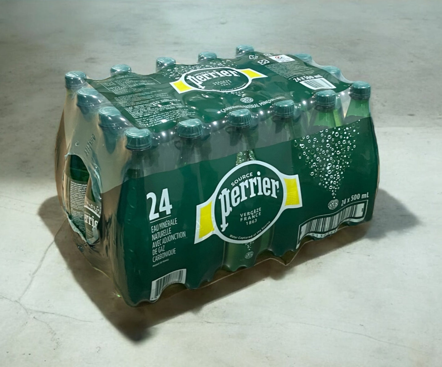 ペリエ  Perrier  500ml × 24本セット ナチュラル ミネラルウォーター  炭酸水  ペットボトル ゼロカロリー 【お得】