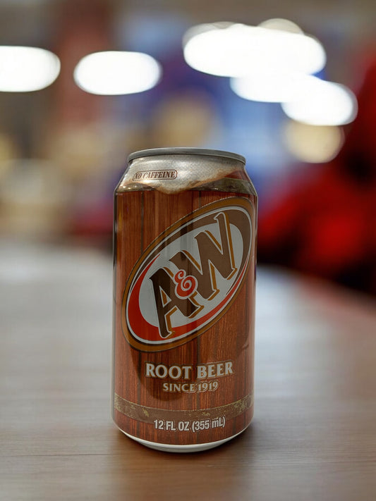 Ａ＆Ｗ  ROOT BEER  ルートビア　355mi  ノンアルコールビール 炭酸飲料 ドリンク缶 カフェインレス