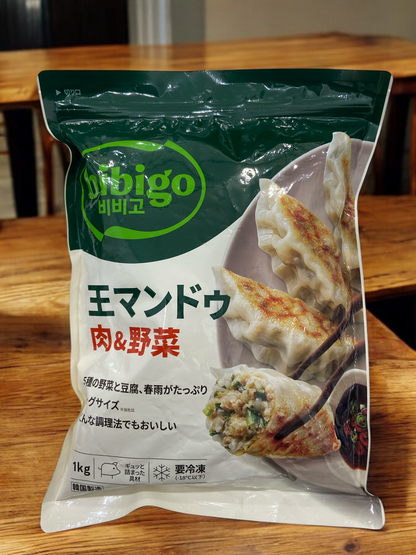 【冷凍商品】 ビビゴ　王マンドゥ　肉＆野菜　韓国 餃子　/ bibigo