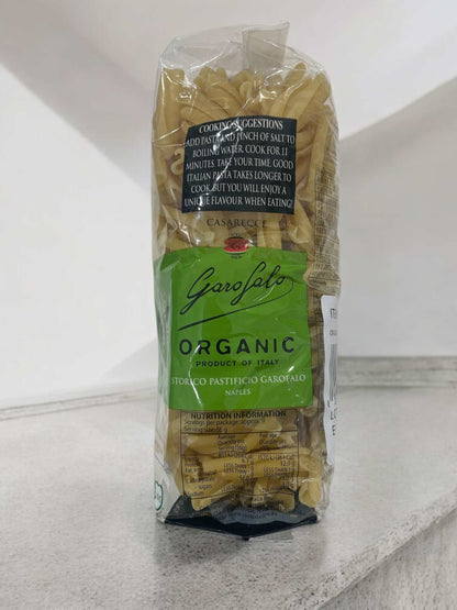 ガロファロ オーガニック ショートパスタ カサレッチェ 500gパッケージ画像