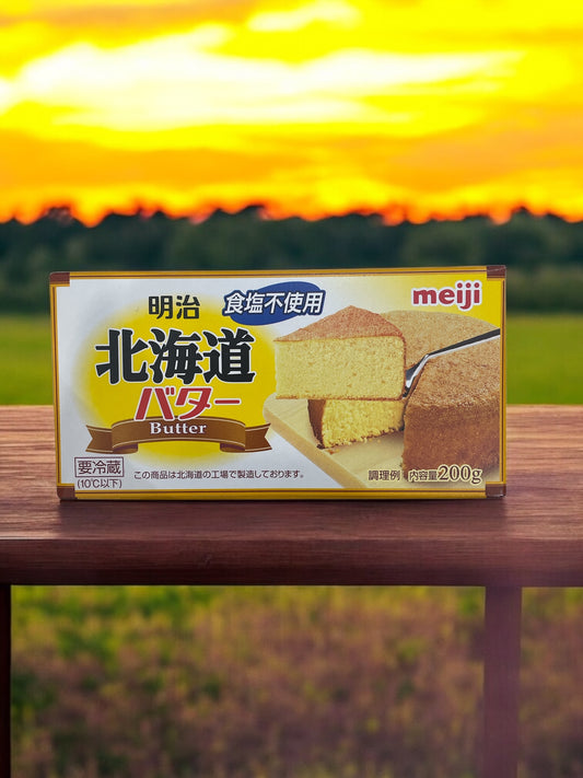 【冷蔵商品】 明治 北海道 食塩不使用  無塩バター  200g　国産